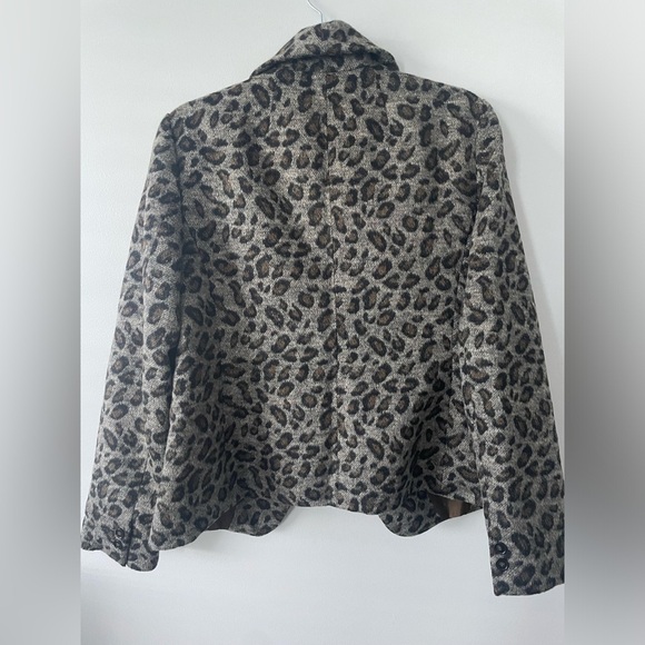 Loft Wool Leopard Coat - Picture 3 of 5